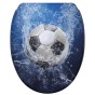 Soft Close Toilet Seat with Quick Release Soccer