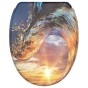 Soft Close Toilet Seat with Quick Release Wave