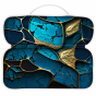 Bath Pillow Marble Cobalt