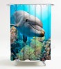 Shower Curtain Dolphins 180 x 200 cm