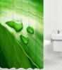 Shower Curtain Green Leaf 180 x 180 cm