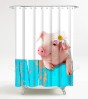 Shower Curtain Pig 180 x 200 cm