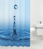 Shower Curtain Water Drop 180 x 200 cm