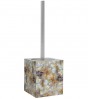 Toilet Brush and Holder Marble Brown