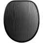 Toilet Seat Black Wood