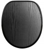 Soft Close Toilet Seat Black Wood