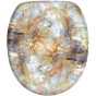 Toilet Seat Marble brown