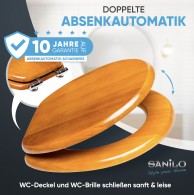 WC-Sitz mit Absenkautomatik Holz