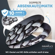 WC-Sitz mit Absenkautomatik Hot Stones