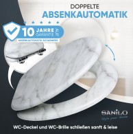 WC-Sitz mit Absenkautomatik Marmor