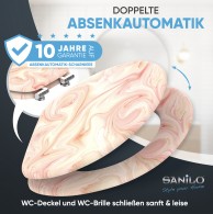 WC-Sitz mit Absenkautomatik Marmor Rosa