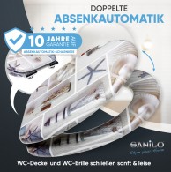 WC-Sitz mit Absenkautomatik Meeresbrise