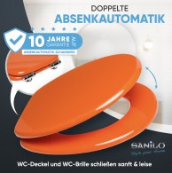 WC-Sitz mit Absenkautomatik Orange