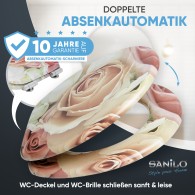 WC-Sitz mit Absenkautomatik Rosa Rose