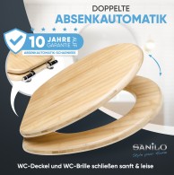 WC-Sitz mit  Absenkautomatik Bambus