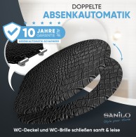 Soft Close Toilet Seat Leather