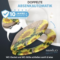 Soft Close Toilet Seat Sunflower