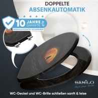 Soft Close Toilet Seat Black Eye