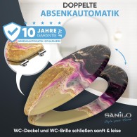 Soft Close Toilet Seat Marble Brilliant