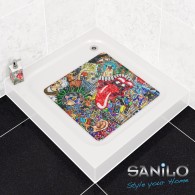 Bath Mat Graffiti 53 x 53 cm