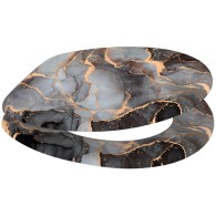 Toilet Seat Marble Abstract