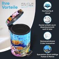 Bathroom Bin Ocean 3 Litres