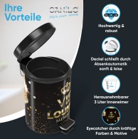 Bathroom Bin VIP Lounge 3 Litres