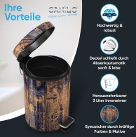 Bathroom Bin Vintage 3 Litres