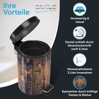 Bathroom Bin Vintage 3 Litres