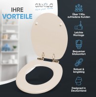 Soft Close Toilet Seat Beige