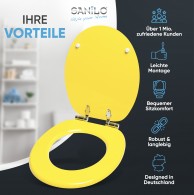 Soft Close Toilet Seat Yellow