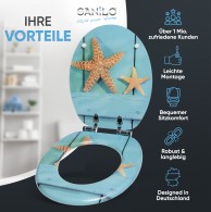 WC-Sitz mit Absenkautomatik Starfish