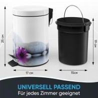 Bathroom Bin Energy Stones 3 Litres