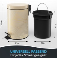 Bathroom Bin Hosta 3 Litres