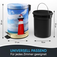 Bathroom Bin Lighthouse 3 Litres