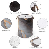 Laundry Basket Marble Abstract