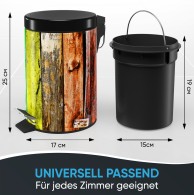 Bathroom Bin Rainbow 3 Litres