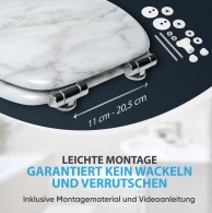 WC-Sitz mit Absenkautomatik Marmor