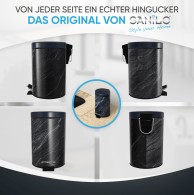 Bathroom Bin Granite 3 Litres