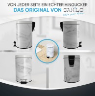 Bathroom Bin Marble 3 Litres