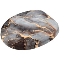 Toilet Seat Marble Abstract