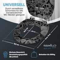 WC-Sitz mit Absenkautomatik Gears