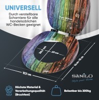 Soft Close Toilet Seat Rainbow