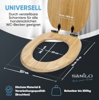 Soft Close Toilet Seat Bamboo