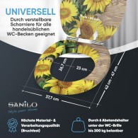 Soft Close Toilet Seat Sunflower