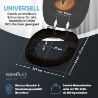 Soft Close Toilet Seat Black Eye