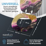 Soft Close Toilet Seat Marble Brilliant