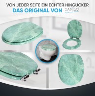 Soft Close Toilet Seat Marble Green