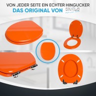 WC-Sitz mit Absenkautomatik Orange