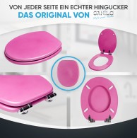 WC-Sitz mit Absenkautomatik Glitzer Pink